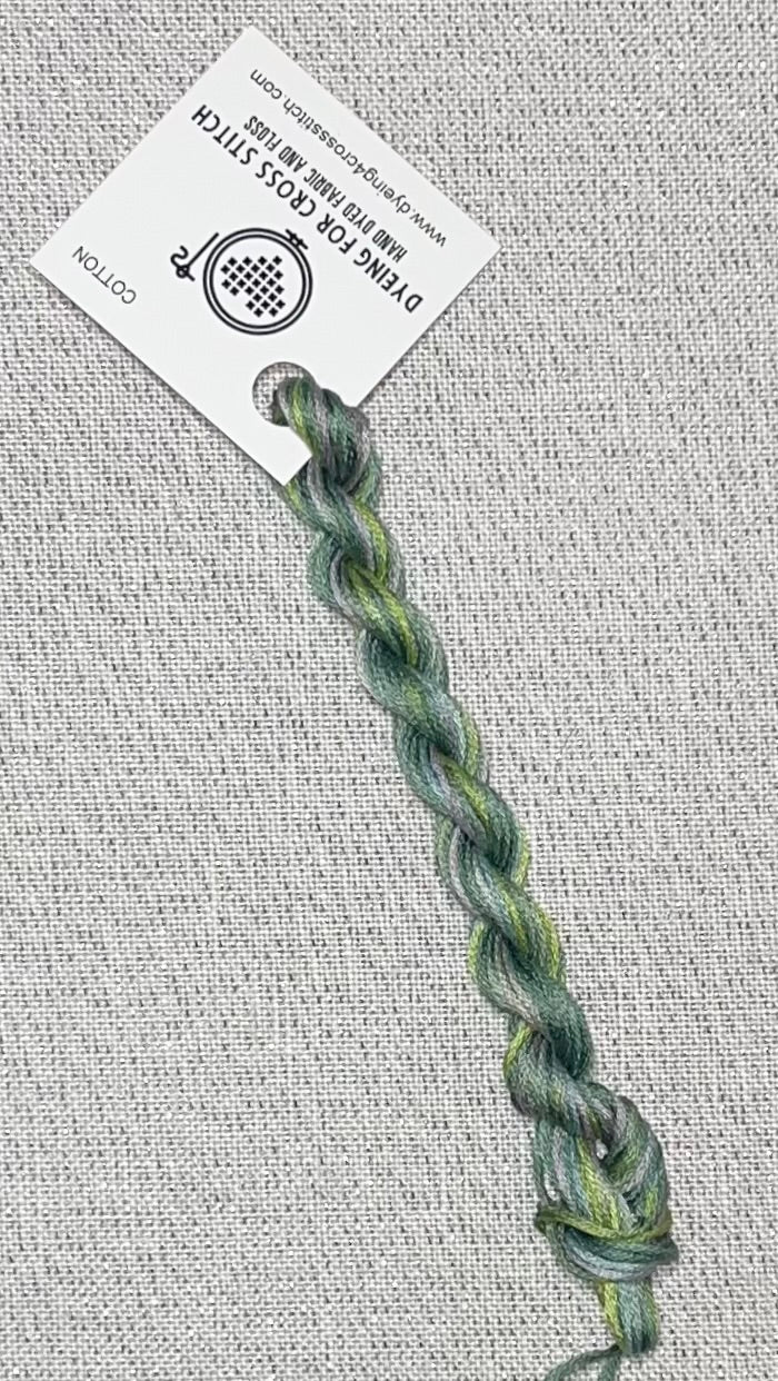 Cotton hand dyed floss - Pine Ridge