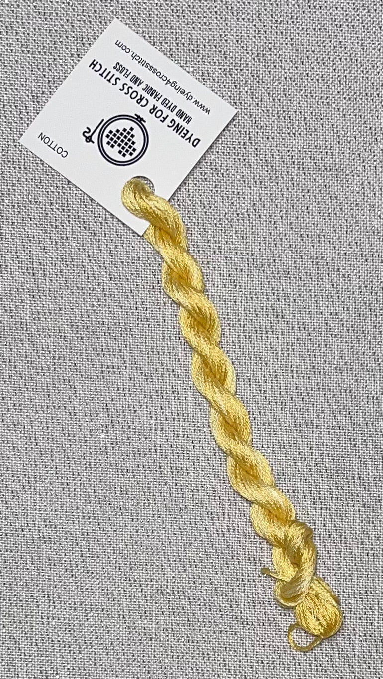 Cotton hand dyed floss - Straw