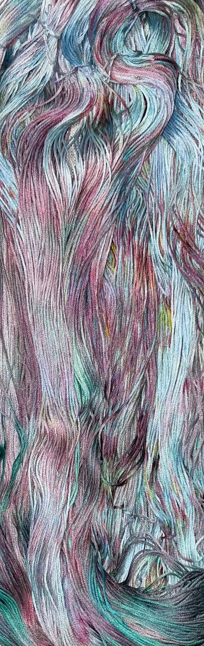 Cotton hand dyed floss - Ice Dyed - Solo 18