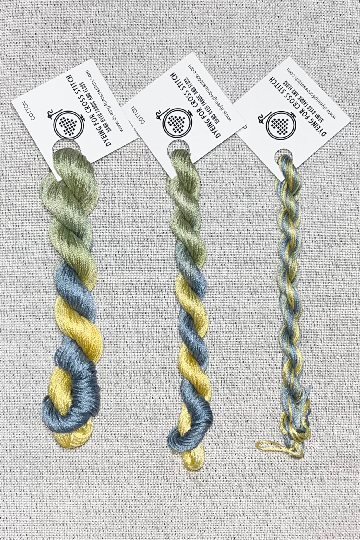 Cotton hand dyed floss - Queen Bee