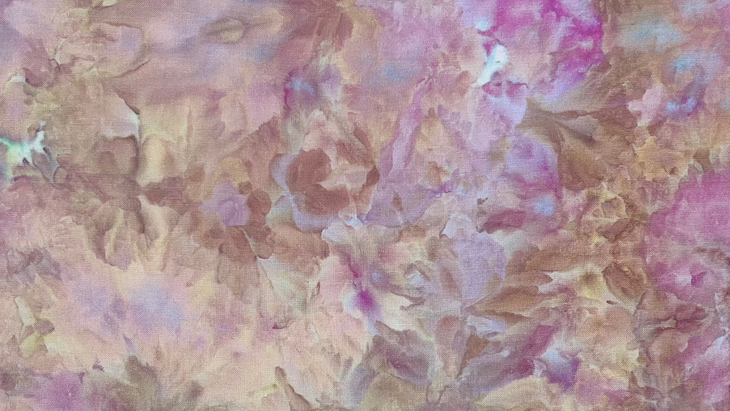 28ct linen - 18x27 - Ice Dyed 7