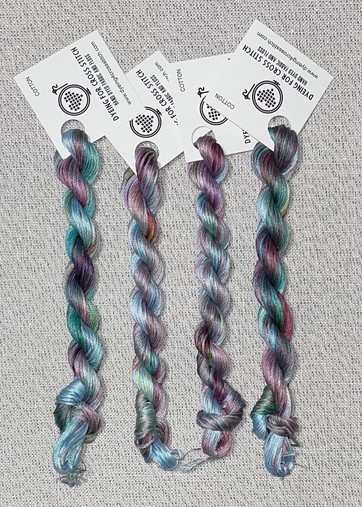 Cotton hand dyed floss - Ice Dyed - Solo 18
