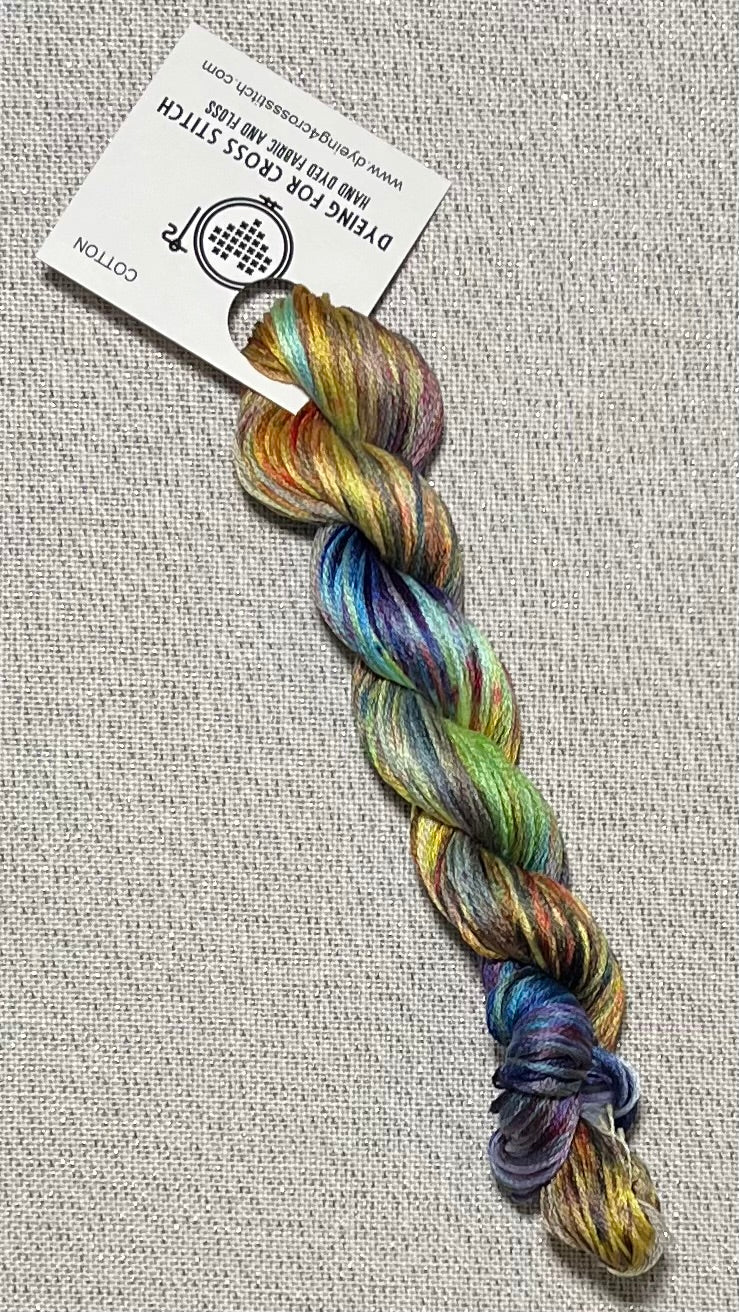 Cotton hand dyed floss - Ice Dyed - Solo 16