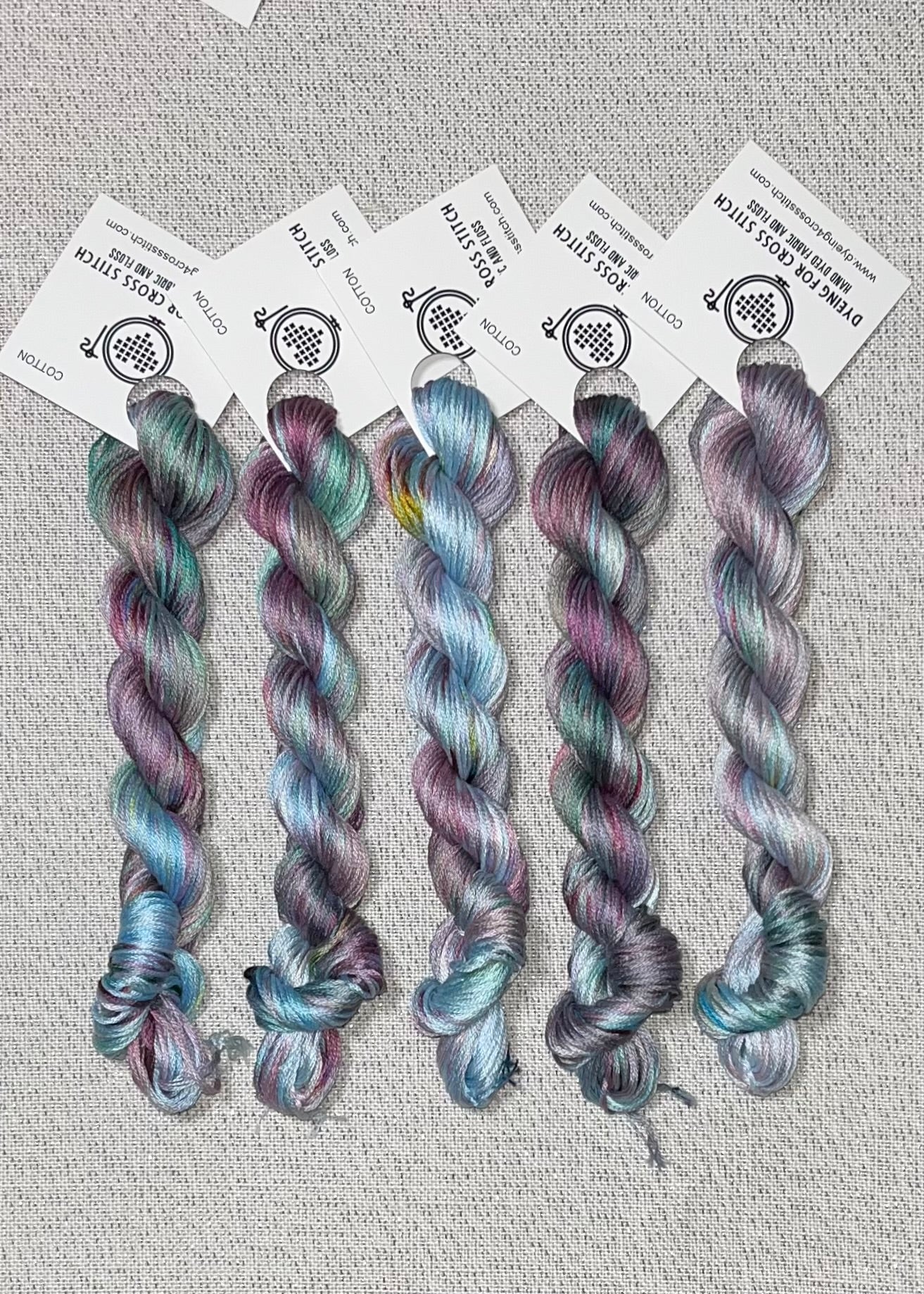Cotton hand dyed floss - Ice Dyed - Solo 18