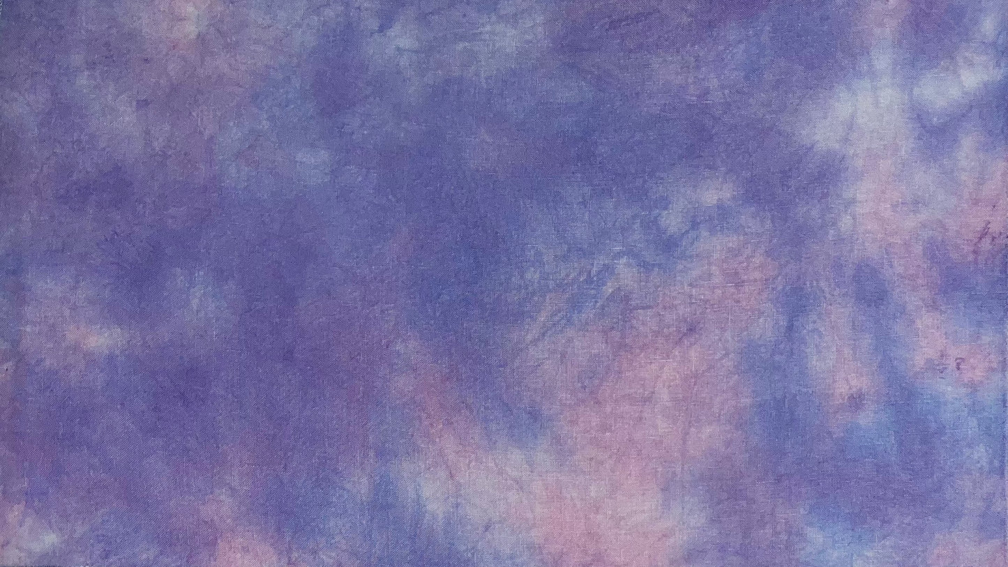 36ct linen misfit - Fat Quarter - Blues, Purples, & Pinks