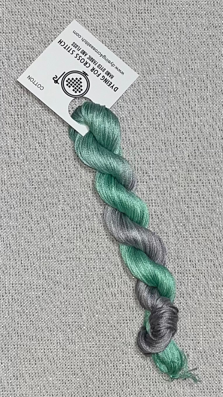 Cotton hand dyed floss - Sage