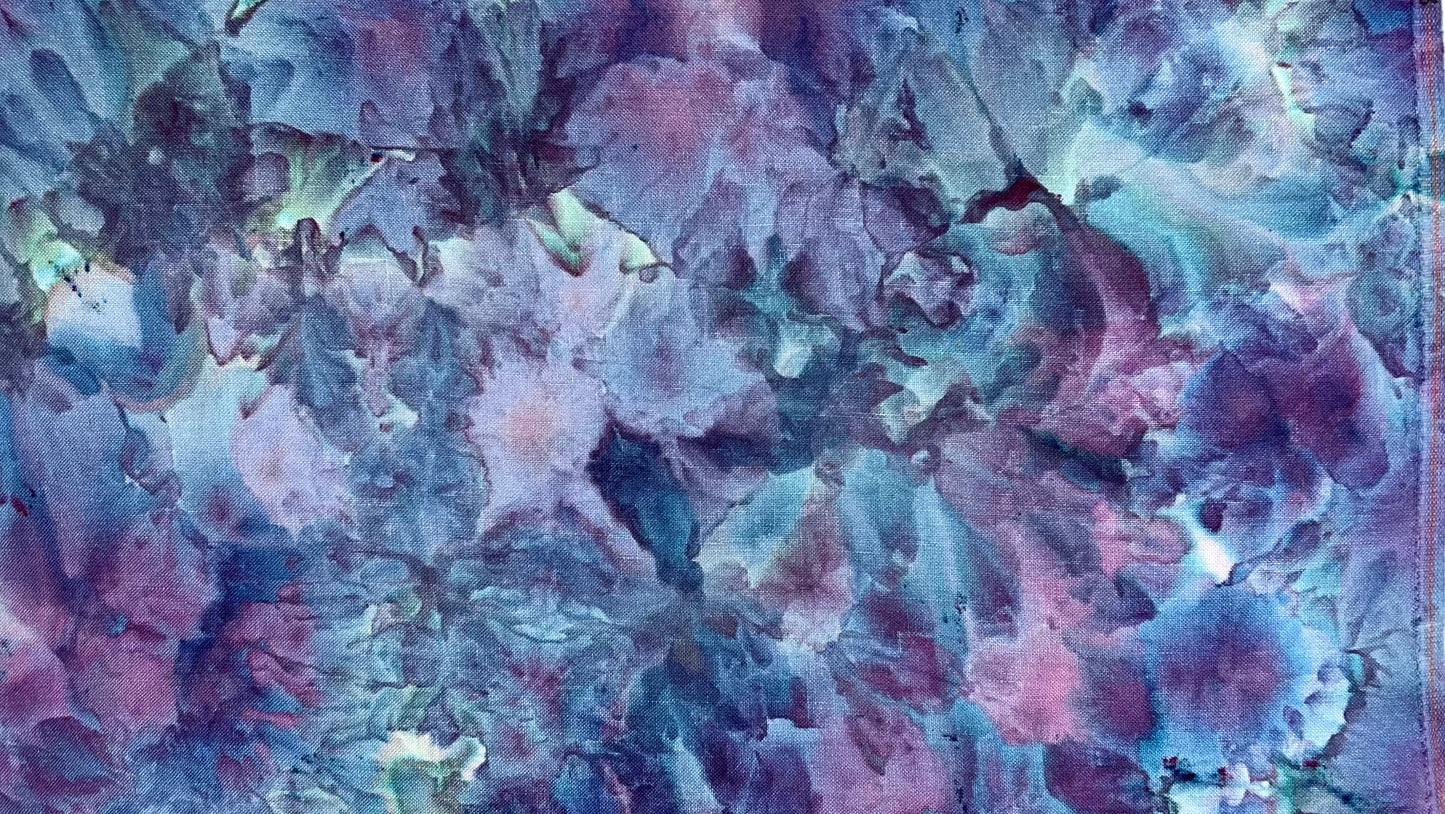 28ct linen - 18x27 - Ice Dyed 6 B