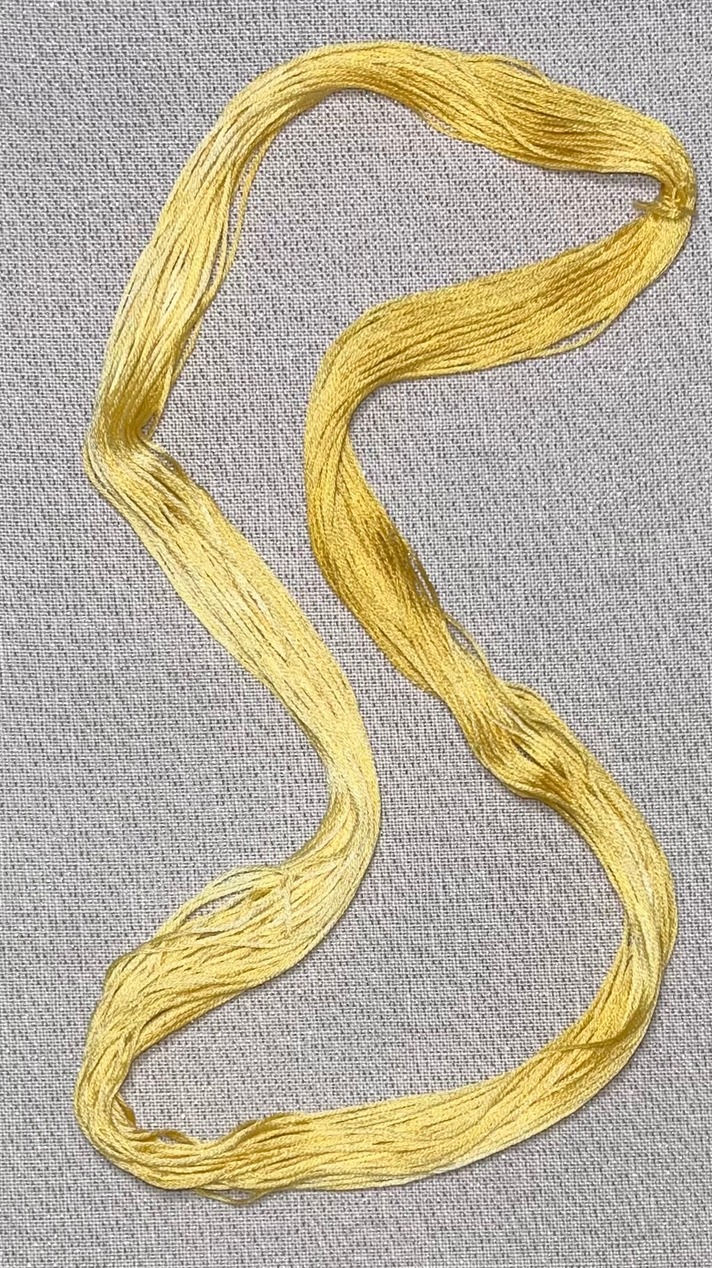 Cotton hand dyed floss - Straw