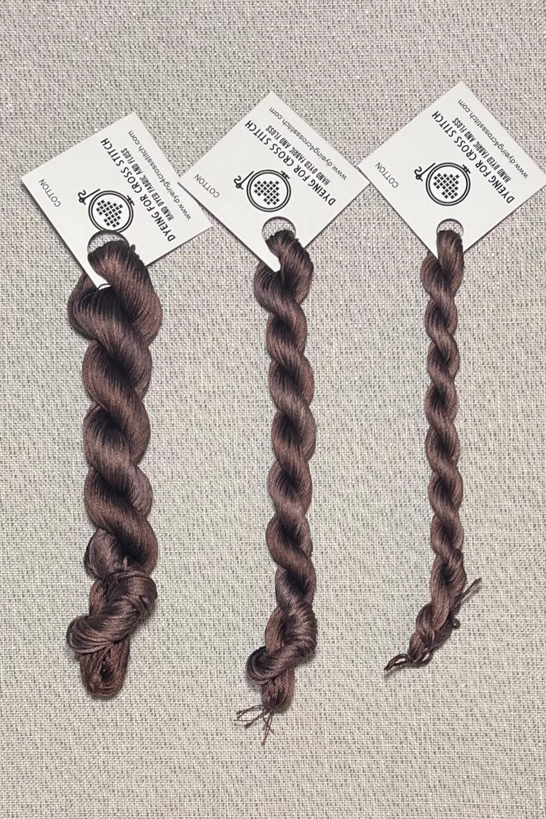 Cotton hand dyed floss - Kobicha