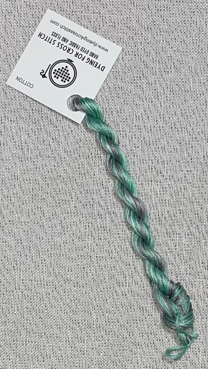 Cotton hand dyed floss - Sage
