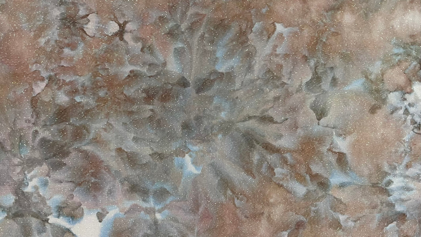 32ct opal linen - 18x27 - Ice Dyed 10