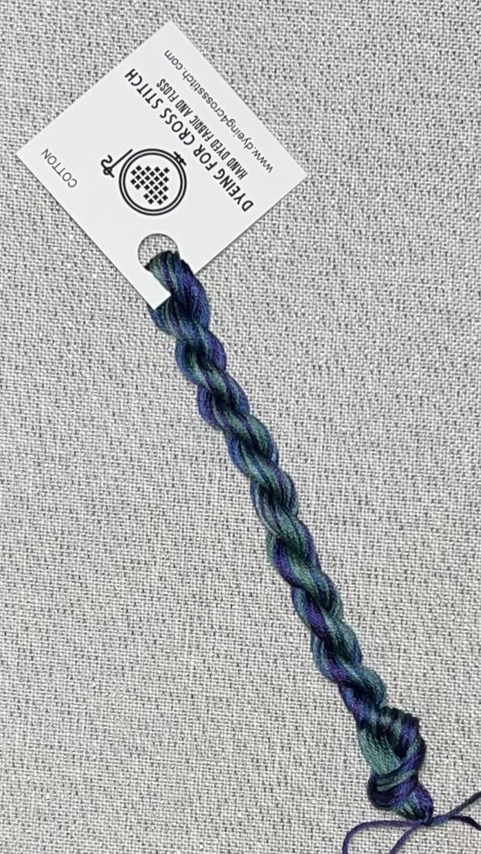 Cotton hand dyed floss - African Violets