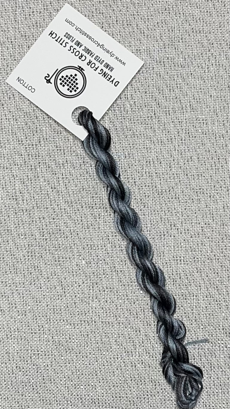 Cotton hand dyed floss - Poe