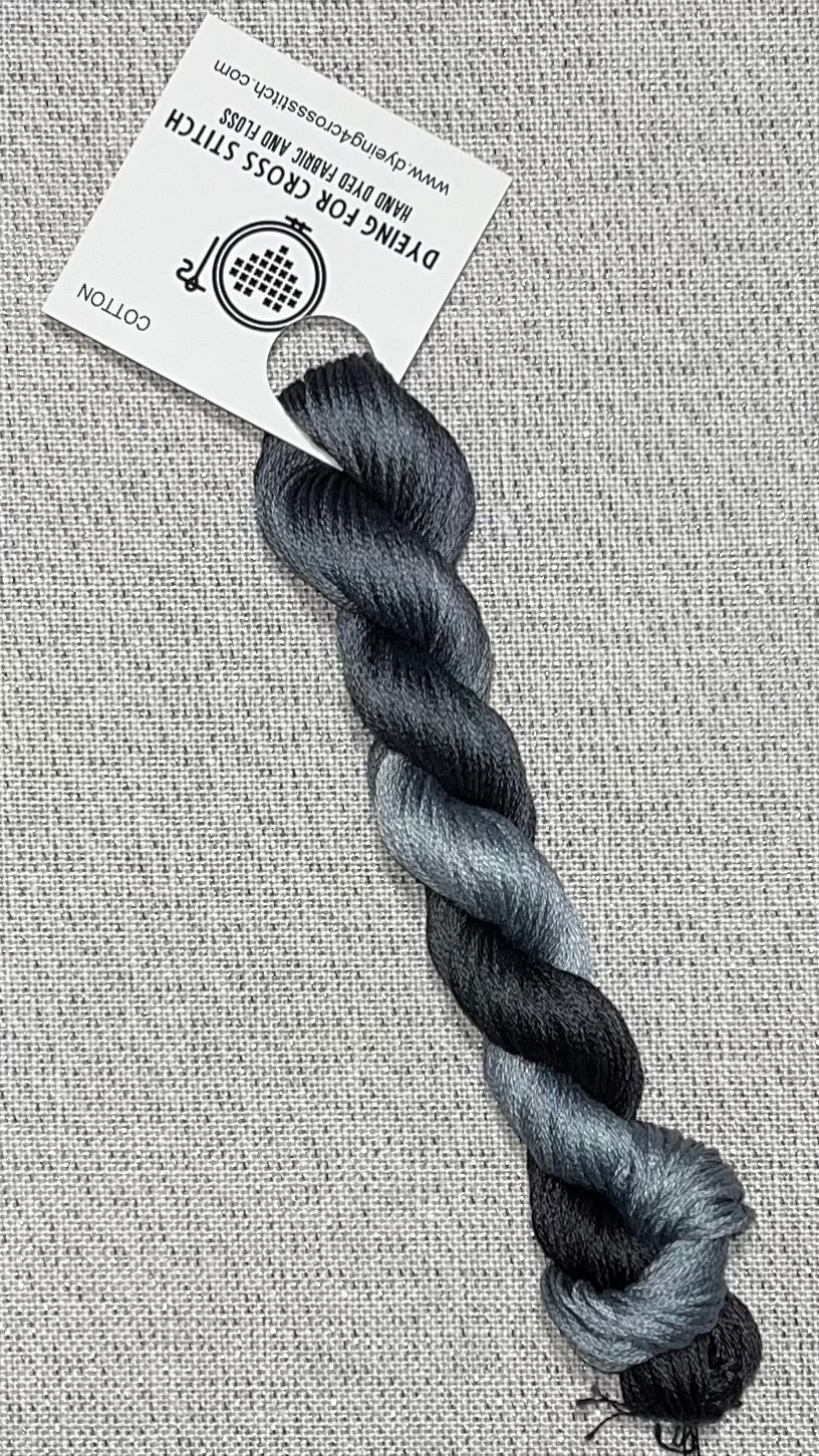 Cotton hand dyed floss - Poe