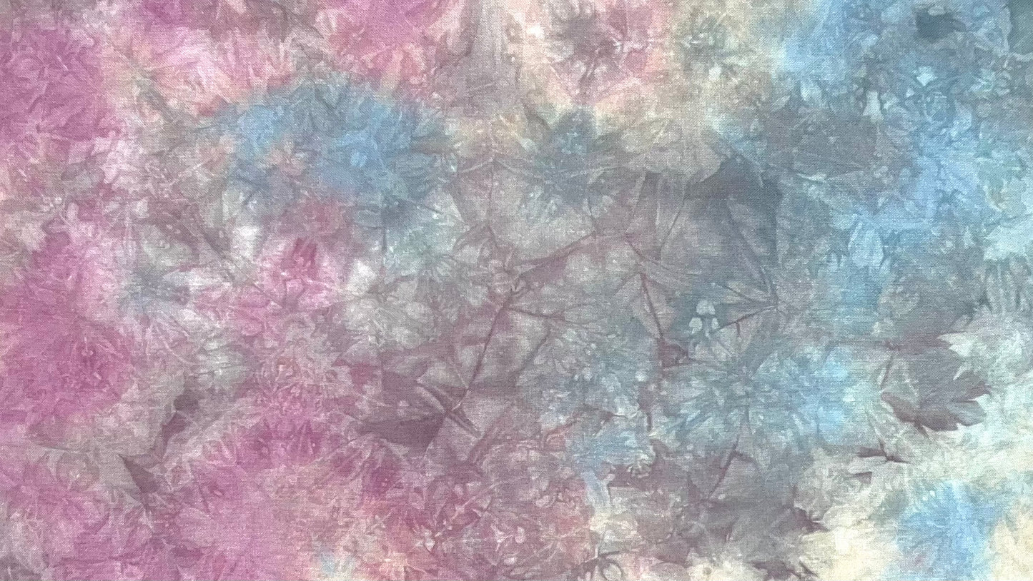 32ct lugana - 18x27 - SOLO - Pink, Blue, Peach, & Gray