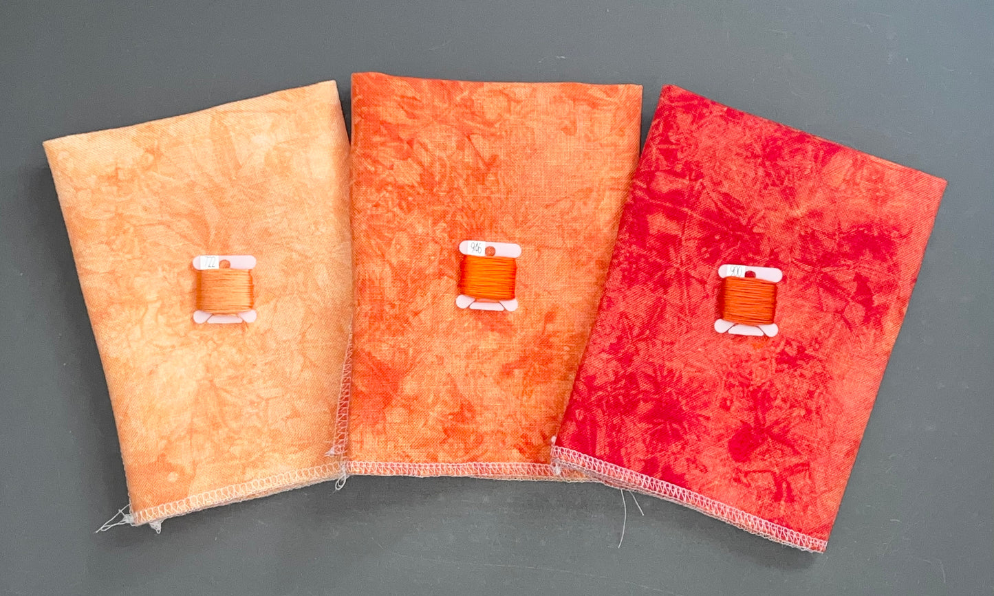 28ct linen - Fat Quarter - Fiery Sky - Light