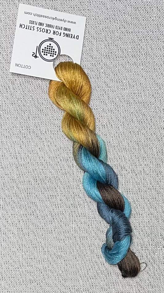 Cotton hand dyed floss - Bookworm