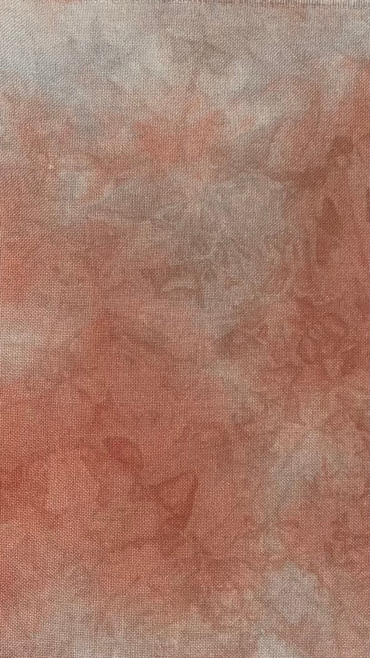 32ct lugana - 18x27 - Burnt Oranges & Grays
