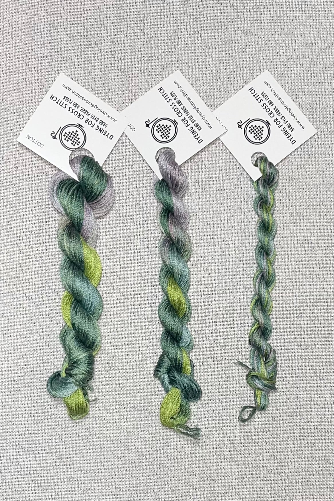 Cotton hand dyed floss - Pine Ridge