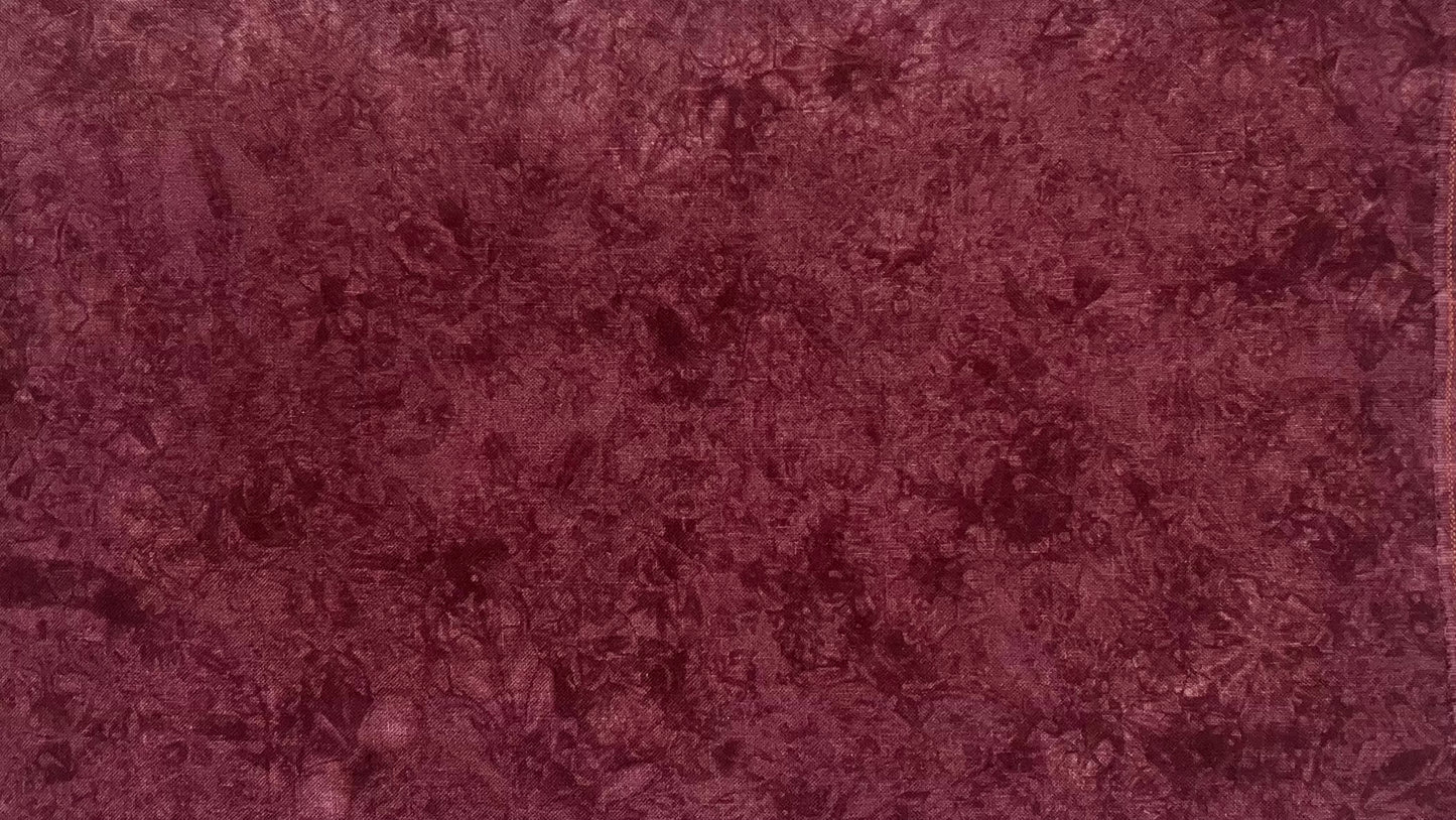 32ct linen misfit - Fat Quarter - Burgundy