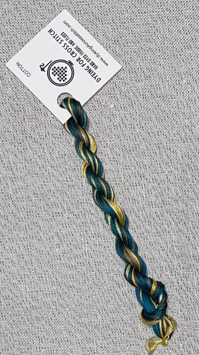 Cotton hand dyed floss - Logan