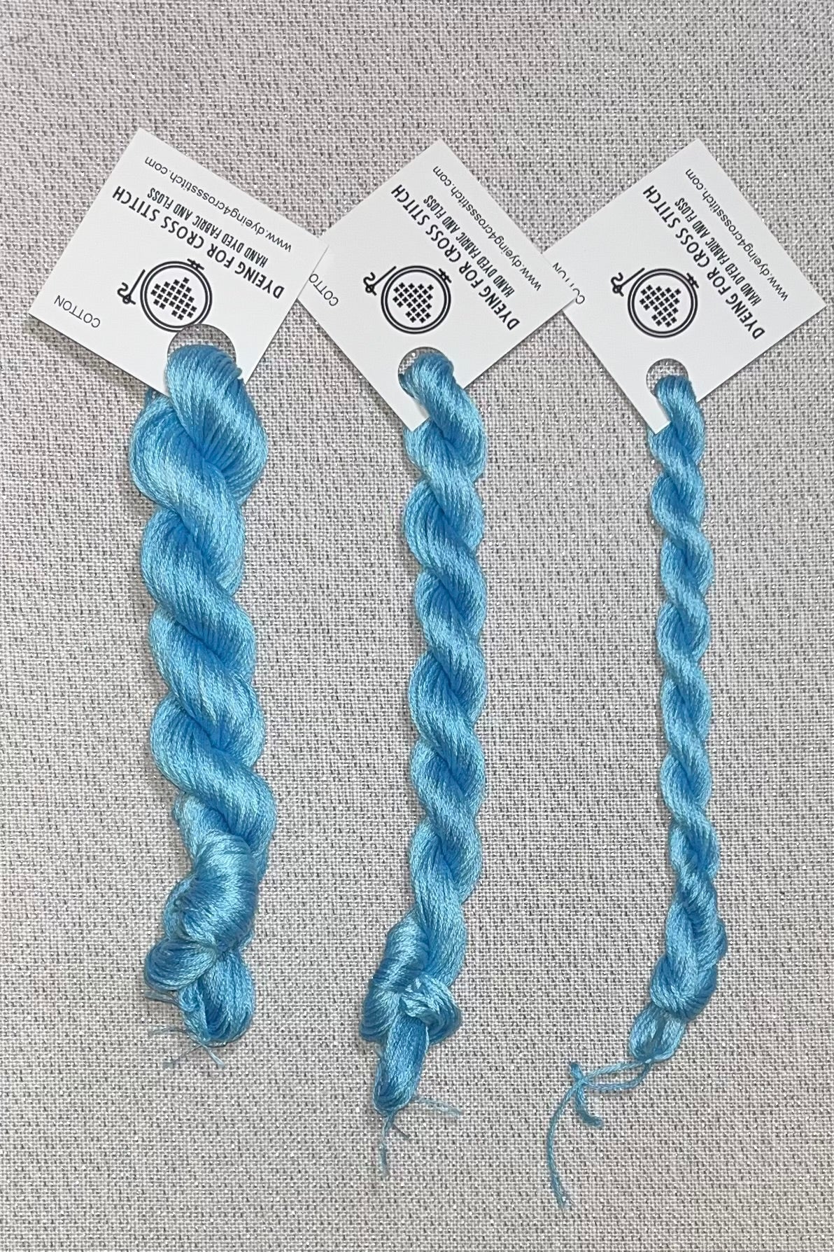 Cotton hand dyed floss - Ebbtide