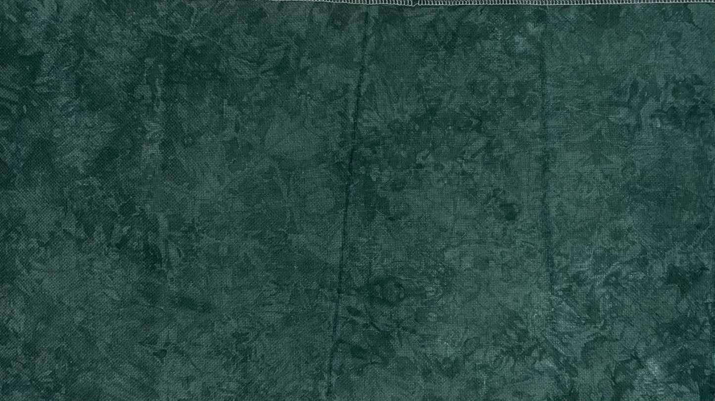 14ct Aida Charles Craft Misfit - Fat Quarter - Dark Green - dye lines