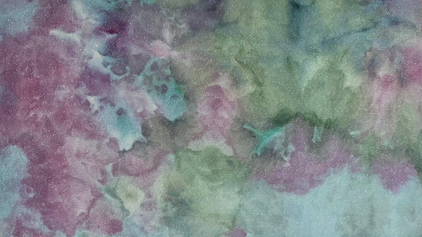 32ct opal linen misfit - Fat Quarter - Ice Dyed B