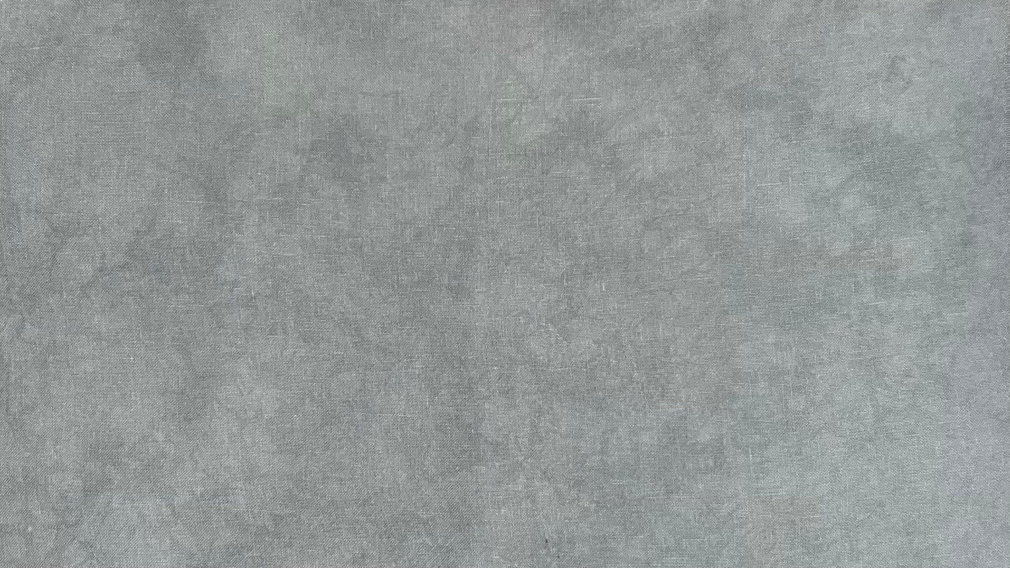 28ct linen misfit - Fat Half - Grays - dye spots