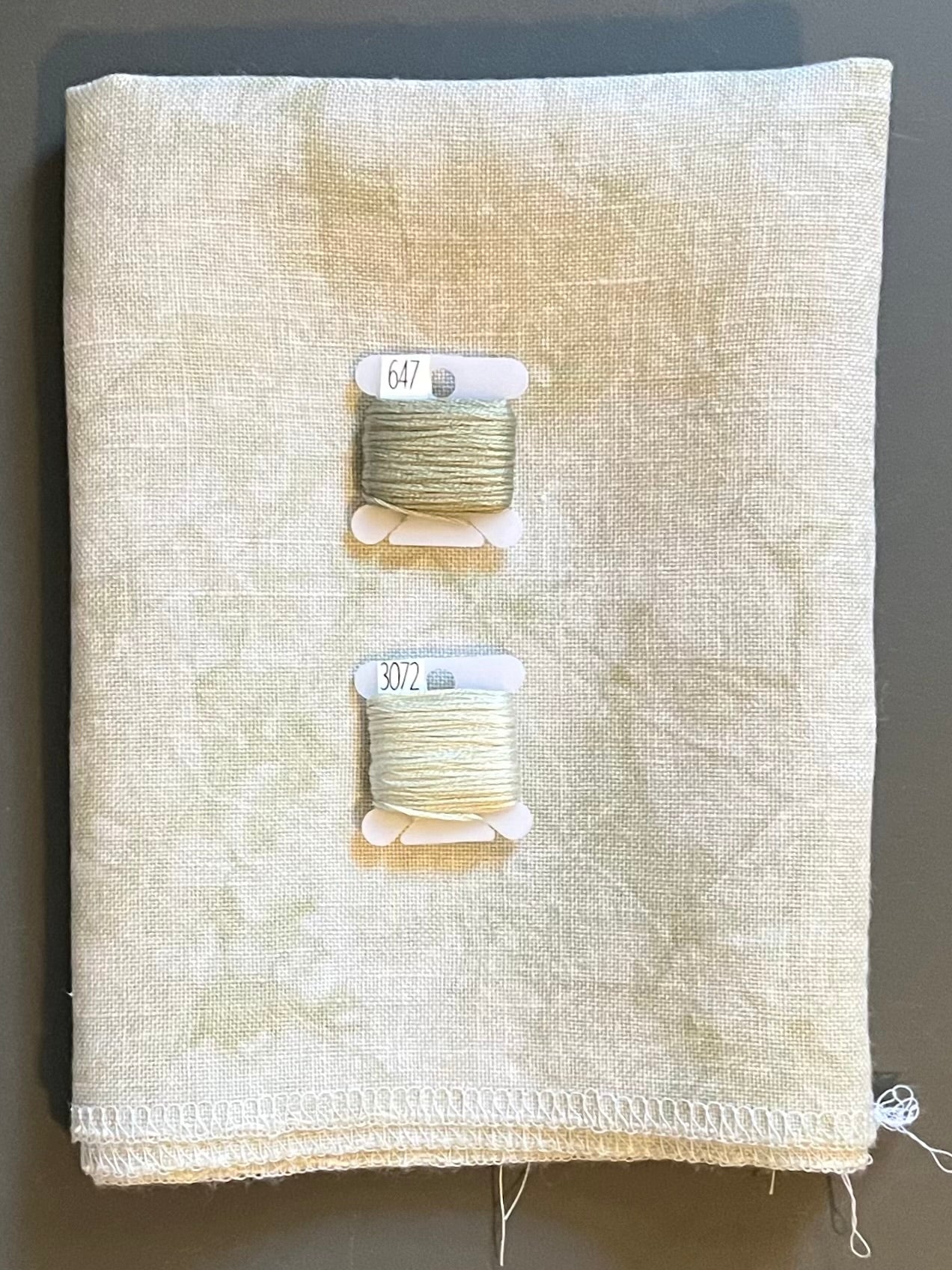 28ct linen misfit - 18x27 - November 2024 FOTM - flawed