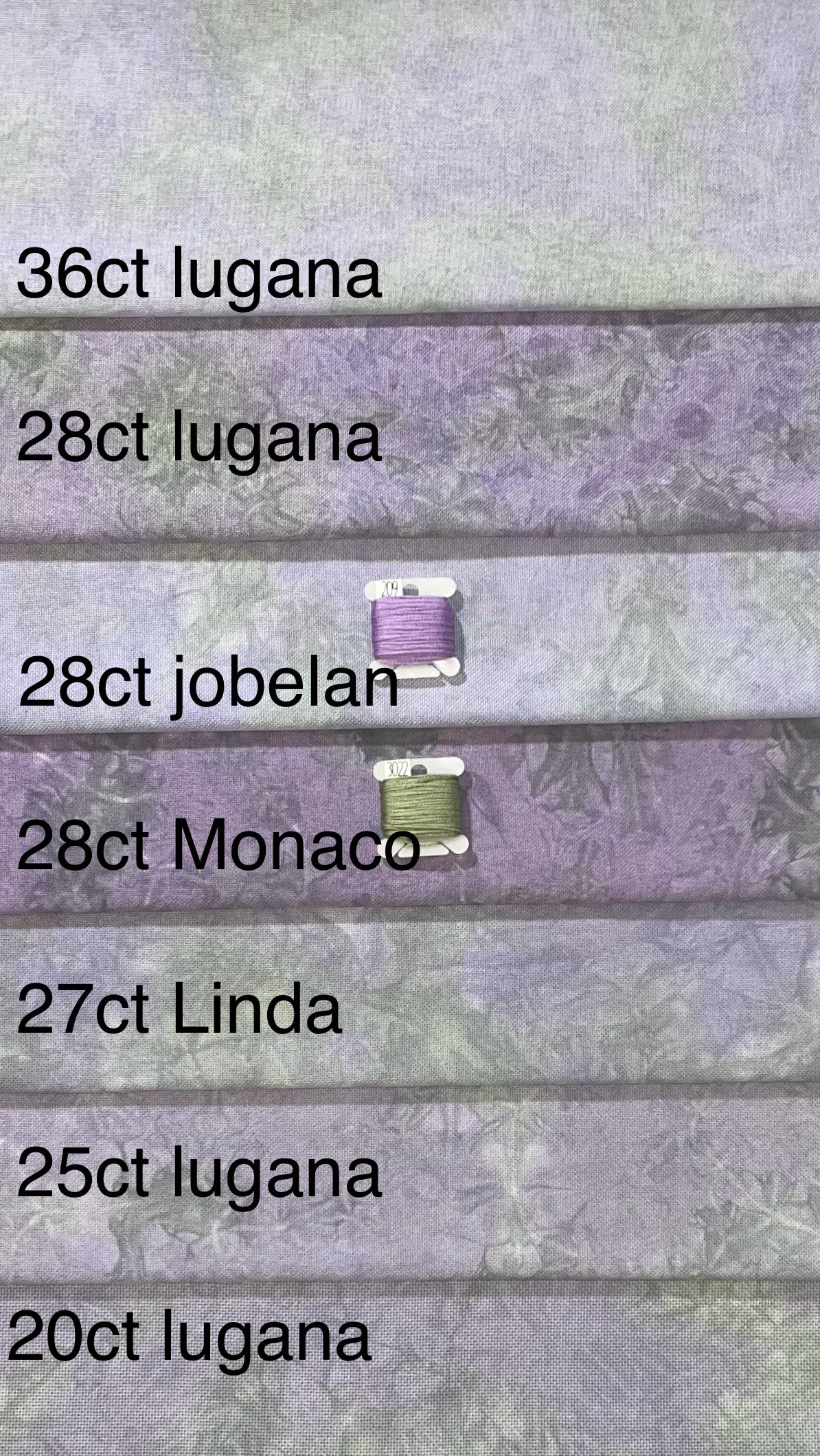 36ct lugana - Fat Quarter - December 2024 FOTM