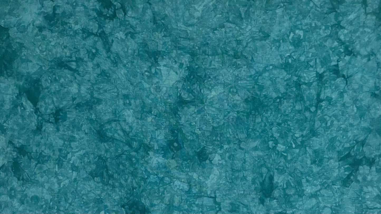 40ct linen misfit - Fat Quarter - Aqua & Blue-green B - flawed