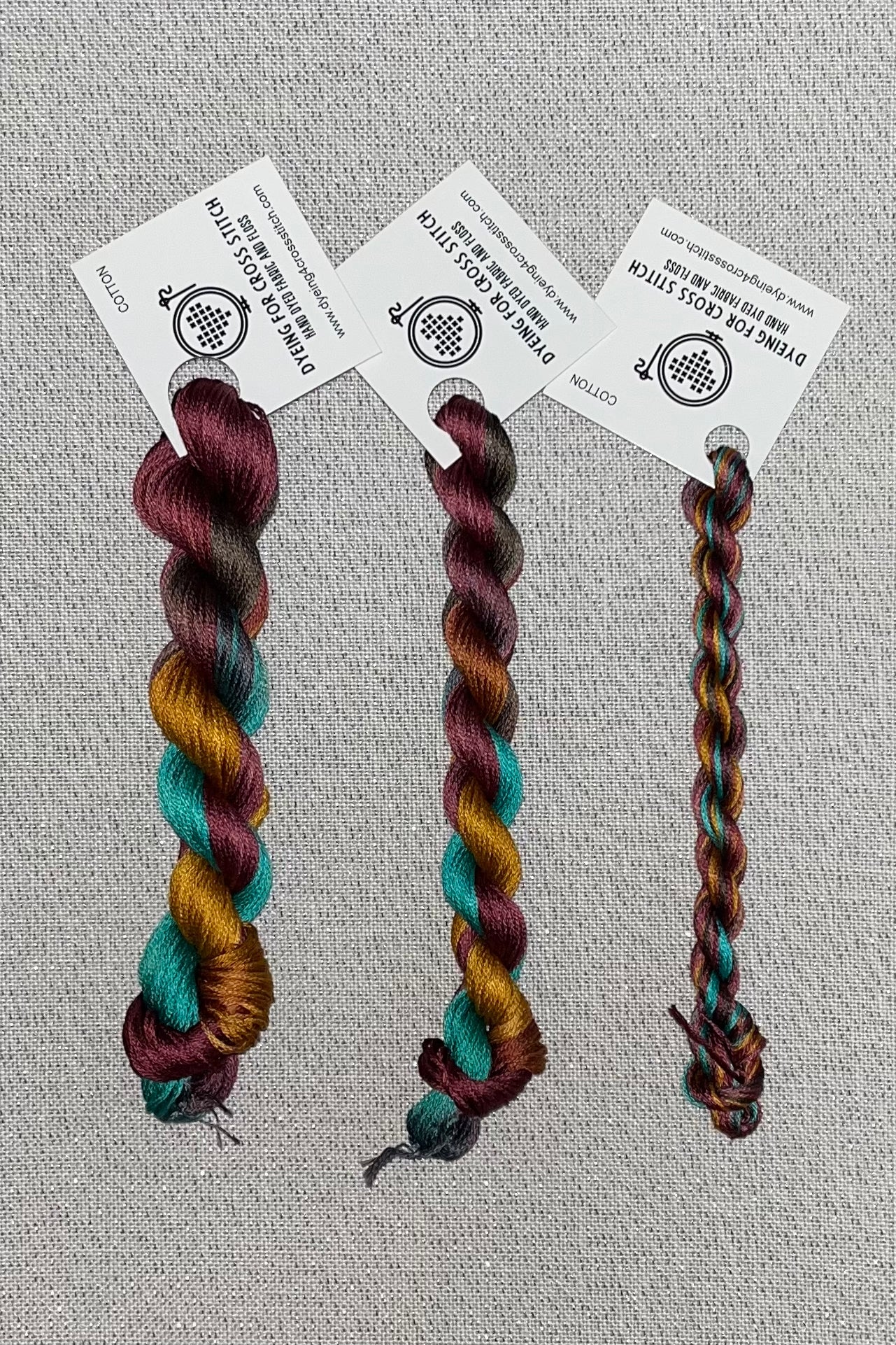 Cotton hand dyed floss - Vermont