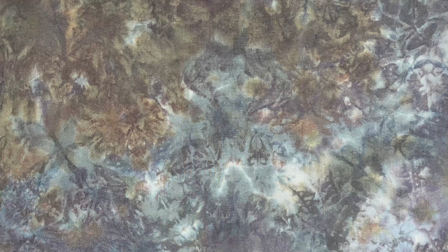 36ct linen misfit - Fat Quarter - Purples, Blues, Browns, & Grays