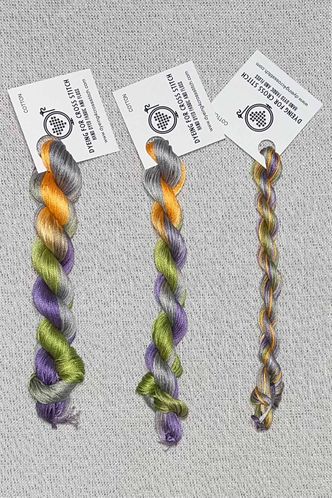 Cotton hand dyed floss - Toil & Trouble