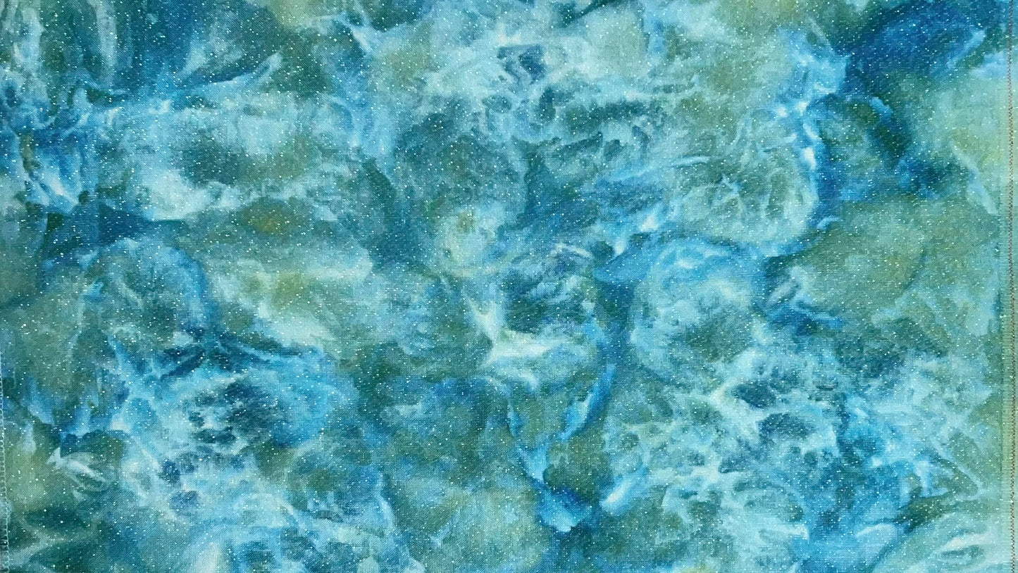 32ct opal linen - Fat Quarter - Ice Dye 13