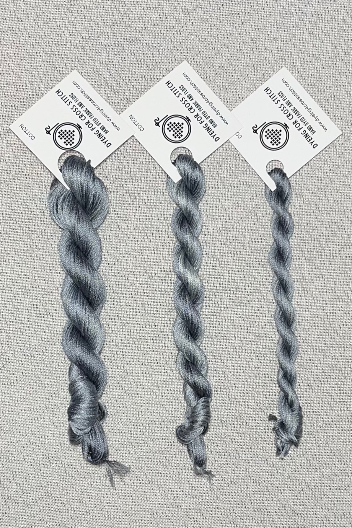 Cotton hand dyed floss - Victorian Pewter