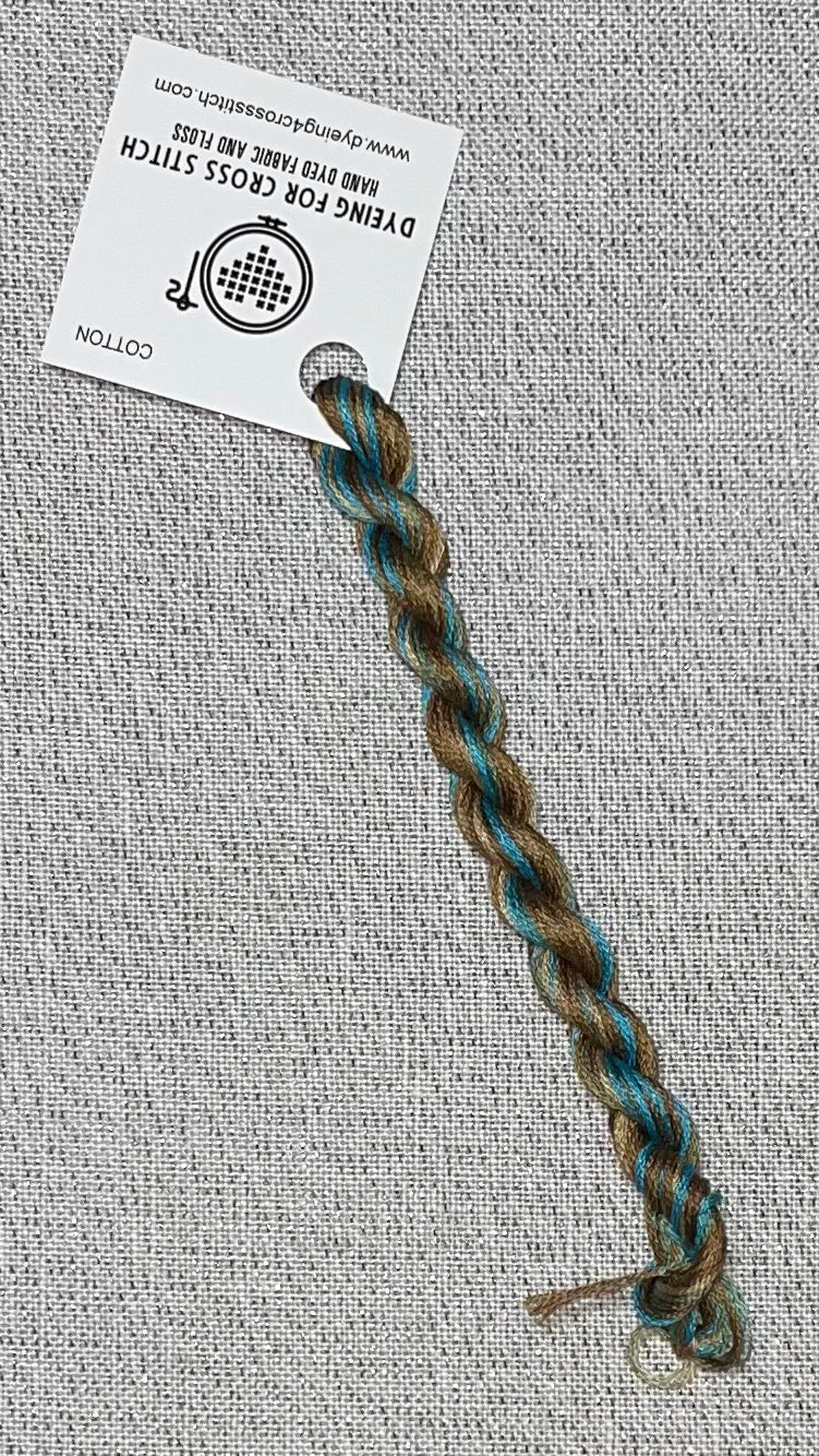 Cotton hand dyed floss - Copper Penny