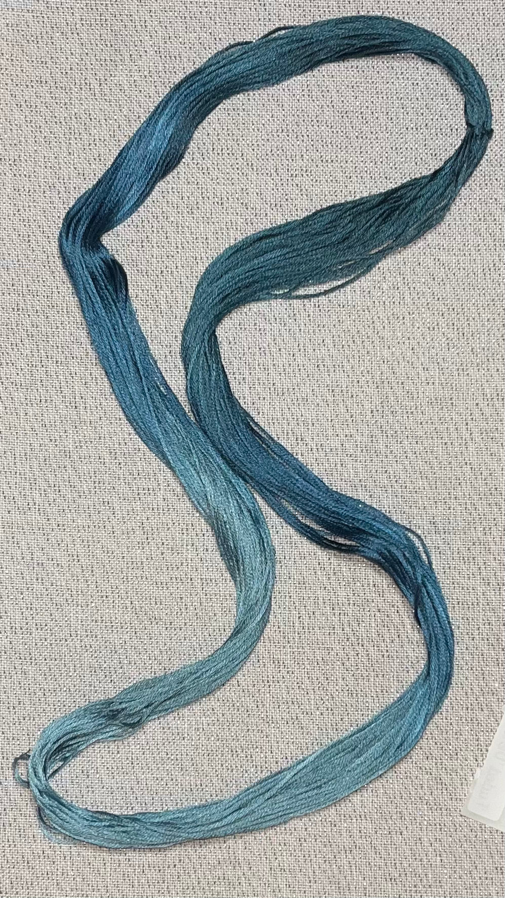 Cotton hand dyed floss - Faded Denim