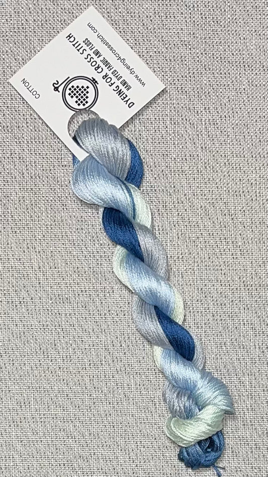 Cotton hand dyed floss - Lakeside