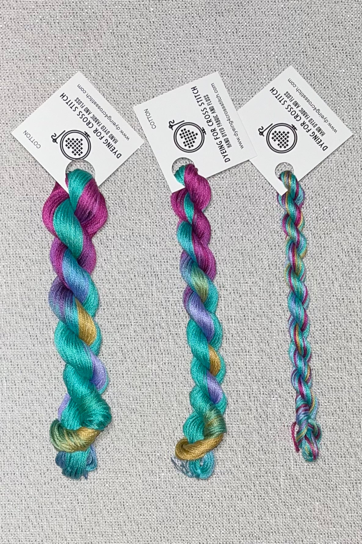 Cotton hand dyed floss - Aloha