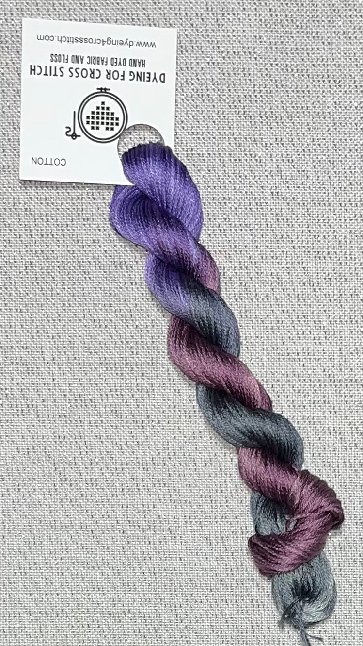 Cotton hand dyed floss - Peacock Party