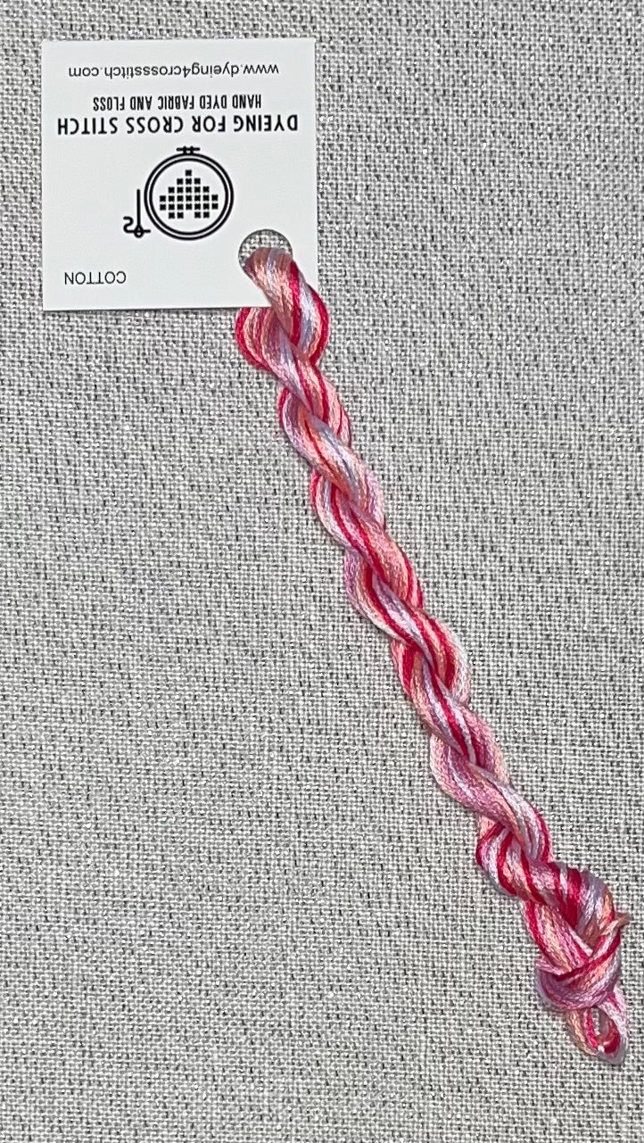 Cotton hand dyed floss - Impatiens