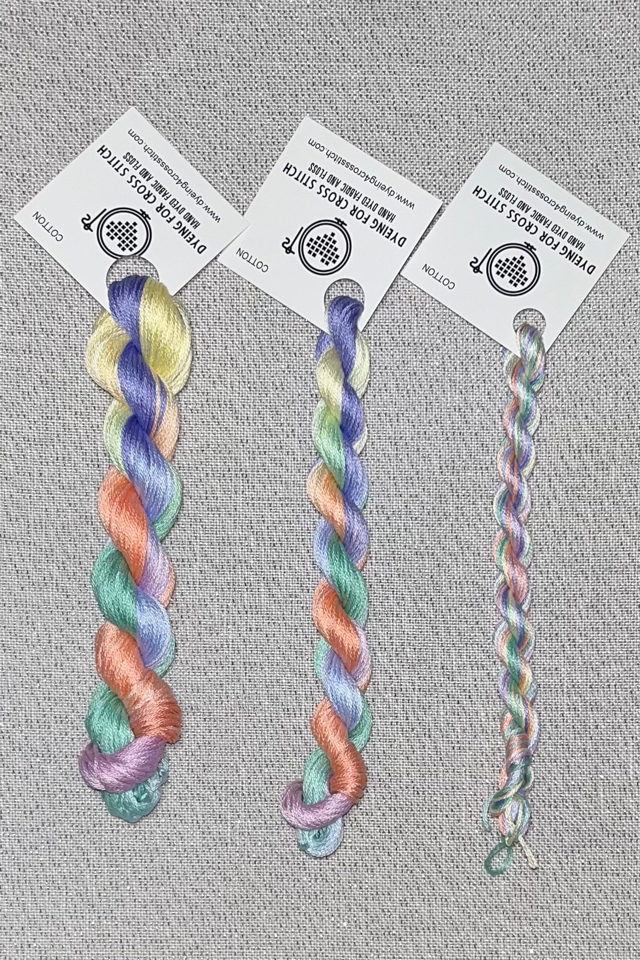 Cotton hand dyed floss - Dragonfly Wing