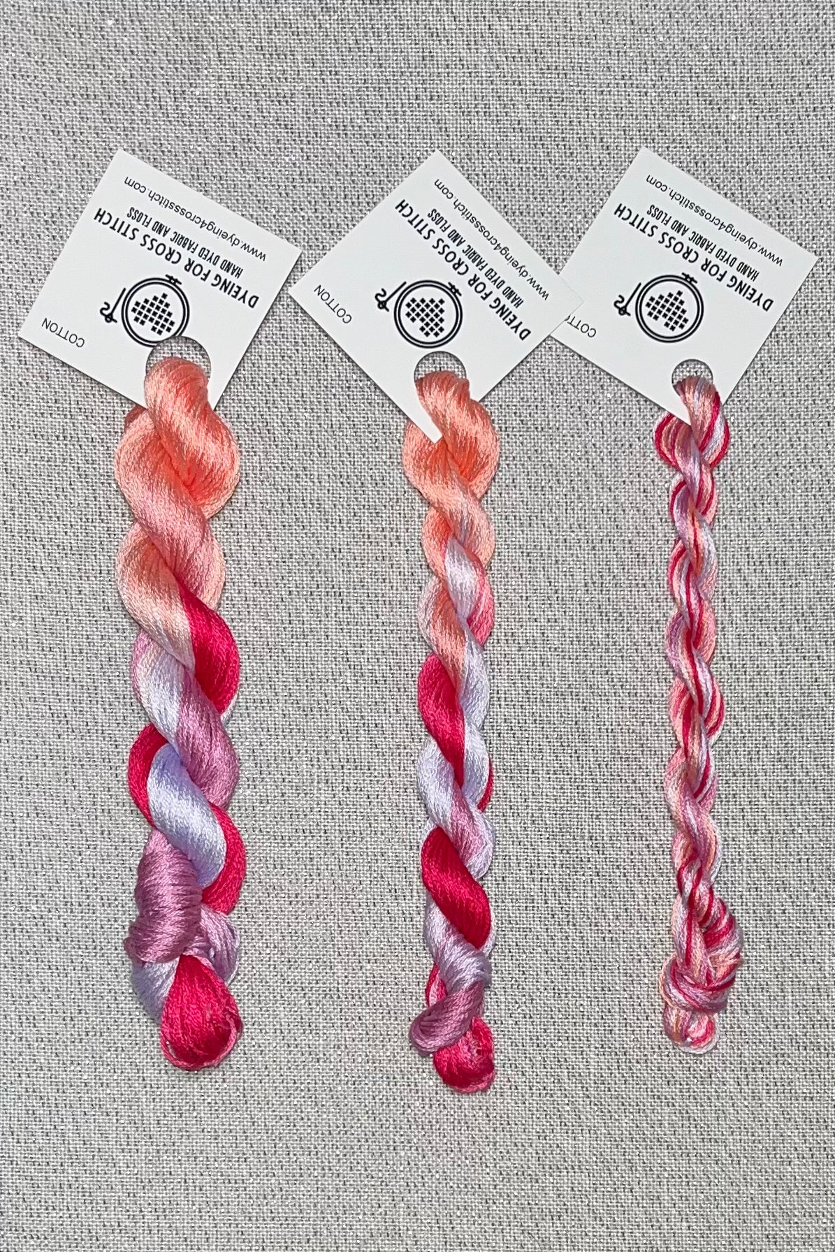 Cotton hand dyed floss - Impatiens