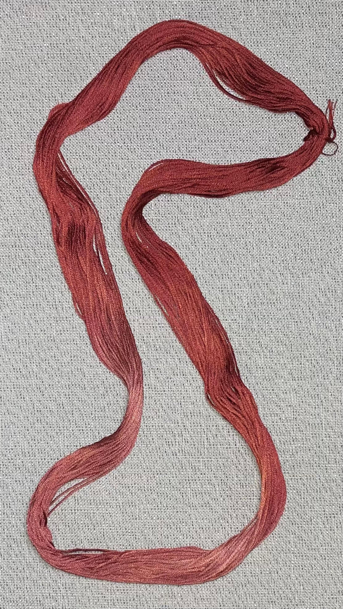 Cotton hand dyed floss - Red Barn
