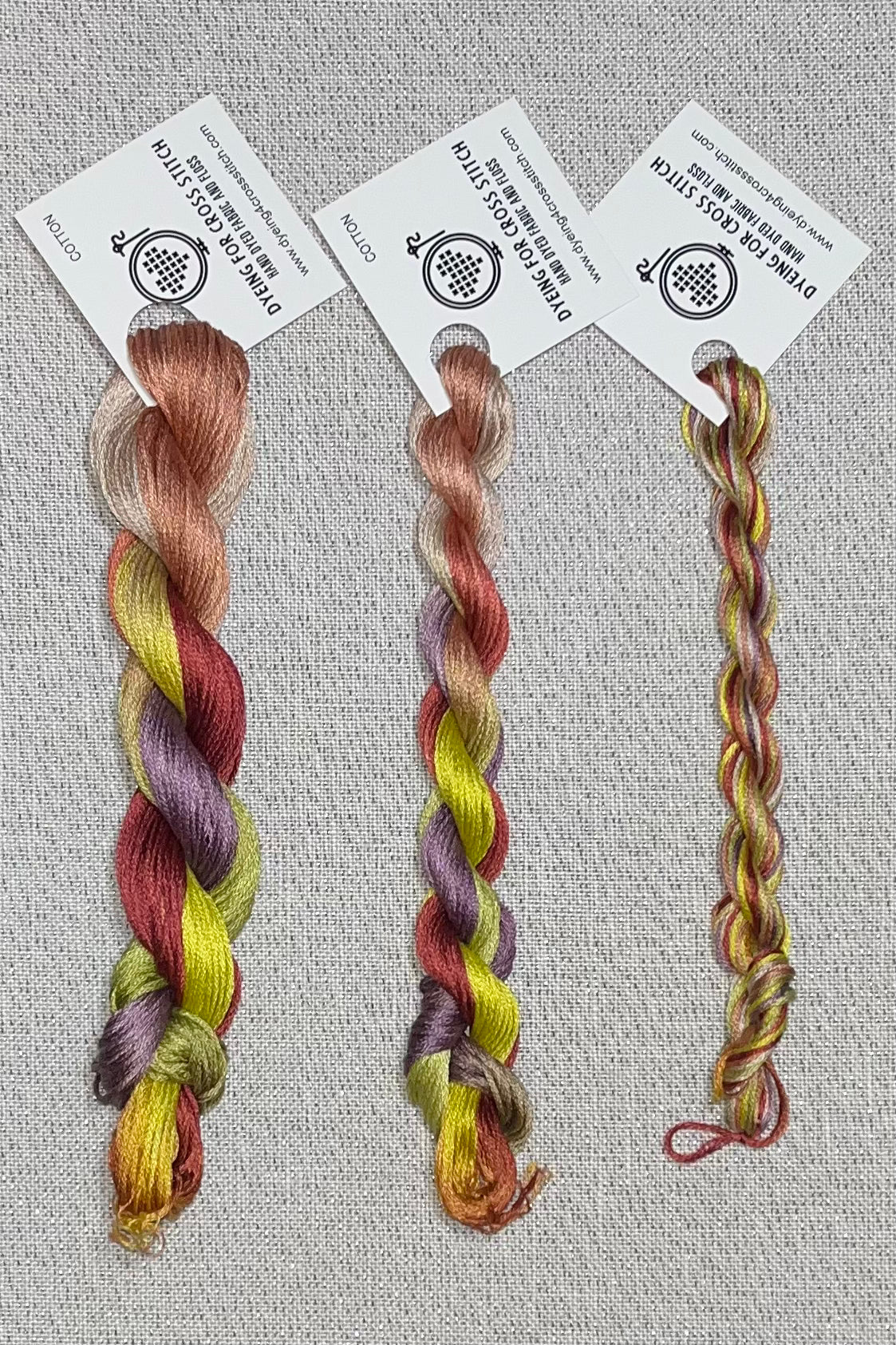 Cotton hand dyed floss - Granny's Square