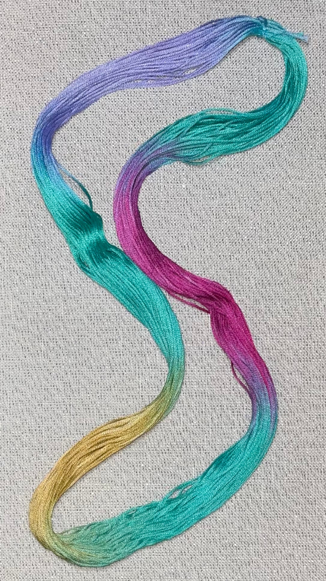 Cotton hand dyed floss - Aloha