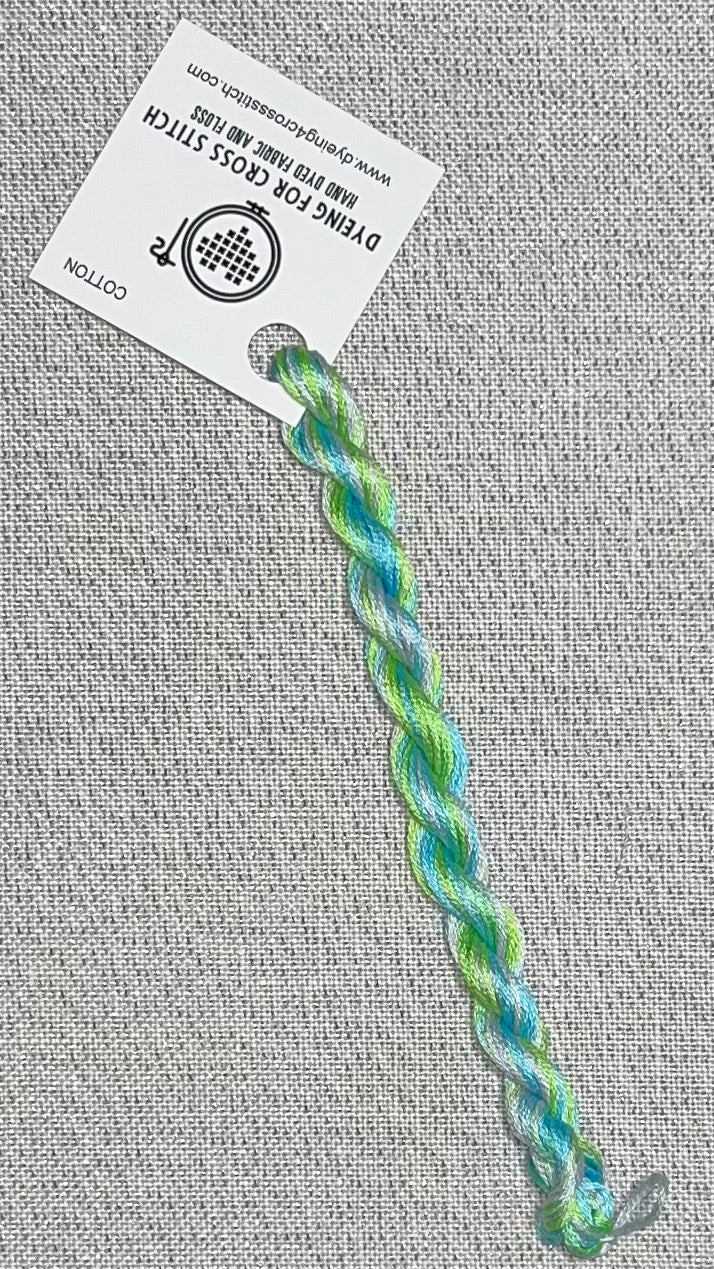 Cotton hand dyed floss - Coastal