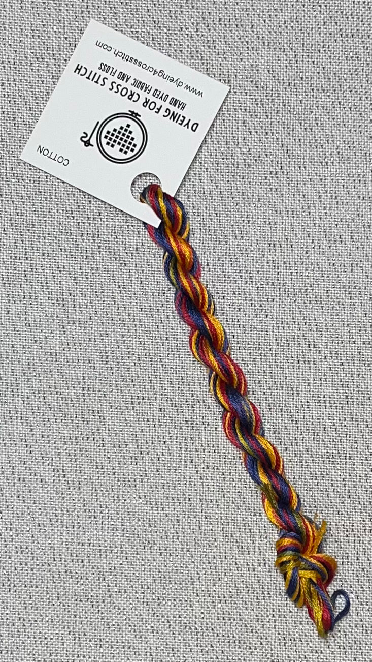 Cotton hand dyed floss - Carnie